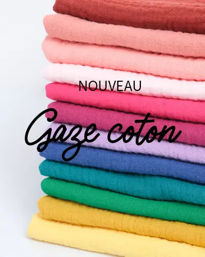 Tissu gaze de coton - Mercerine