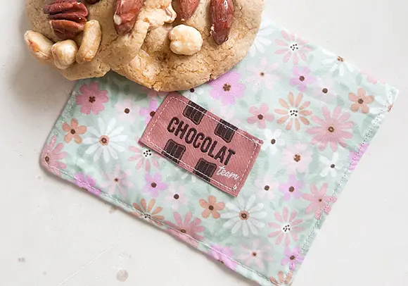 Tuto couture boite a gouter - Pochette biscuit - Mercerine