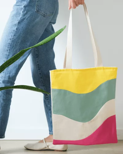 Tuto couture débutant - tote bag vagues - Tutos Mercerine