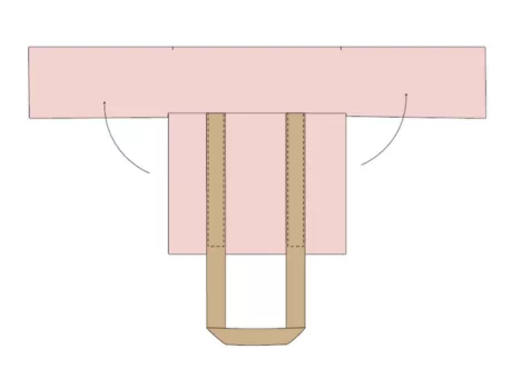 Mercerine tuto couture facile Sac Cabas doublé - pdf gratuit