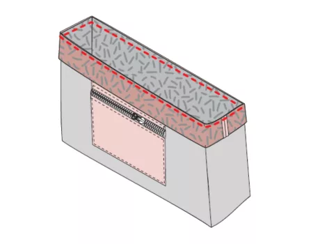 Mercerine tuto couture facile Sac Cabas doublé - pdf gratuit