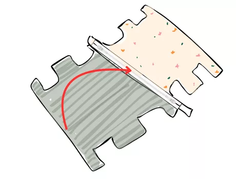 Mercerine tuto couture trousse de toilette facile patron pdf gratuit trousse XXL