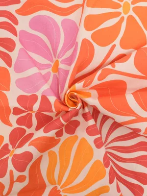 Sac de plage cousu en toile canvas rayée framboise et blanc avec doublure coton jaune blé - tuto couture Mercerine