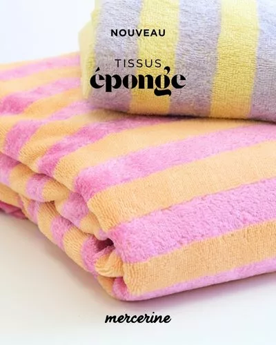 Tissu éponge - Mercerine - Magasin de tissus en ligne