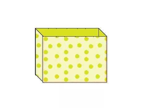 Sac de plage cousu en toile canvas rayée framboise et blanc avec doublure coton jaune blé - tuto couture Mercerine