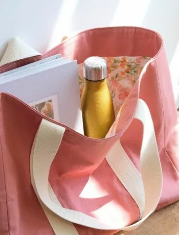 Mercerine patron pdf gratuit sac cabas simple doublure DIY couture débutant sac facile