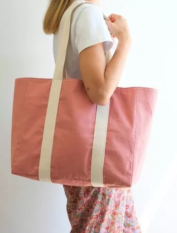 Mercerine patron pdf gratuit sac cabas simple doublure DIY couture débutant sac facile