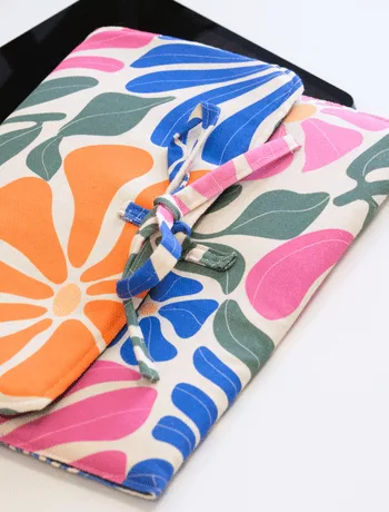 Mercerine tuto couture pochette ordinateur - patron pdf gratuit 3 tailles bonus tablette et liseuse DIY