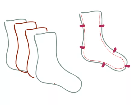 Mercerine tuto chaussette de Noël patron PDF gratuit