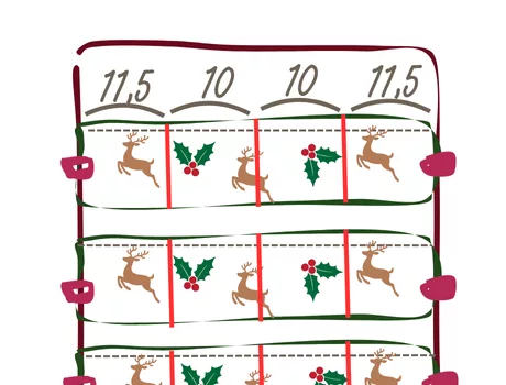 Mercerine tuto gratuit calendrier de l'avent patron PDF