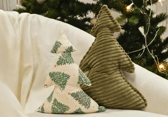 Mercerine tuto coussin sapin patron PDF gratuit deco de noël DIY