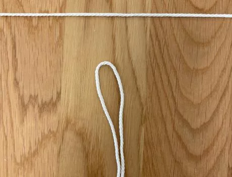 Tuto décoration de Noël en macramé nœud en tête d'alouette