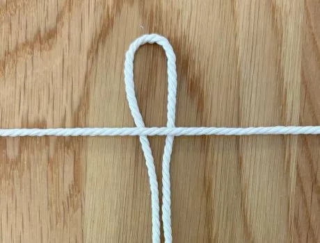 Tuto décoration de Noël en macramé nœud en tête d'alouette