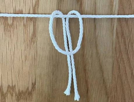 Tuto décoration de Noël en macramé nœud en tête d'alouette