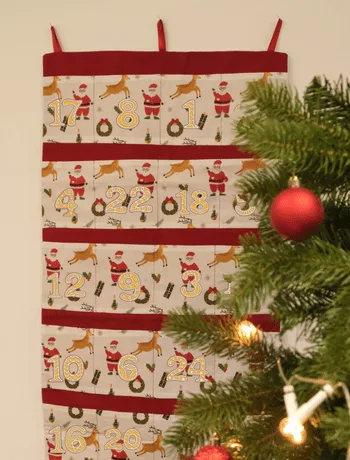 Mercerine patron gratuit calendrier de l'avent patron PDF tuto noël couture facile