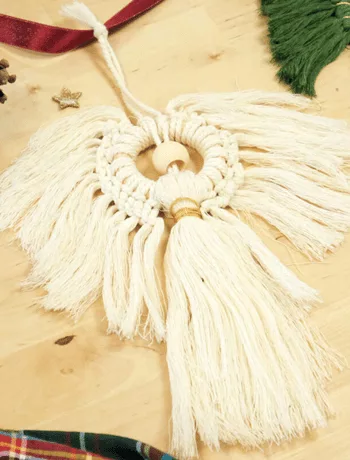 Mercerine tuto noël décoration macramé
