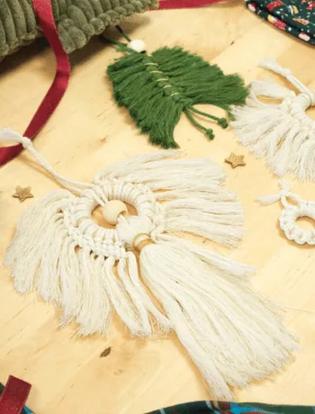 Mercerine tuto noël décoration macramé
