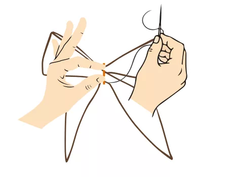 Mercerine tuto nœud en tissus simple patron PDF gratuit deco maison couture DIY