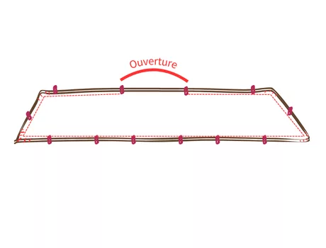 Mercerine tuto nœud en tissus simple patron PDF gratuit deco maison couture DIY