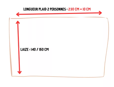 Mercerine tuto plaid en tissu simple tendance couture DIY couture couverture