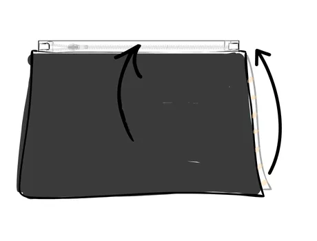 Mercerine tuto sac en tissu sequins simple patron PDF gratuit accessoire tendance couture DIY