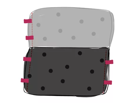 Mercerine tuto sac en tissu sequins simple patron PDF gratuit accessoire tendance couture DIY