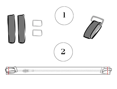 Mercerine tuto sac en tissu sequins simple patron PDF gratuit accessoire tendance couture DIY