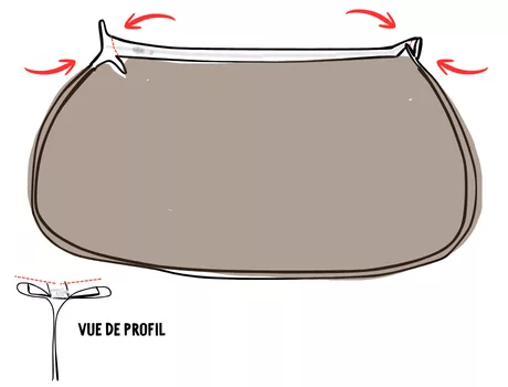 Mercerine tuto sac demi lune sac tendance en simili cuir tendance couture DIY