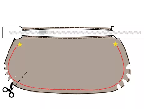 Mercerine tuto sac demi lune sac tendance en simili cuir tendance couture DIY