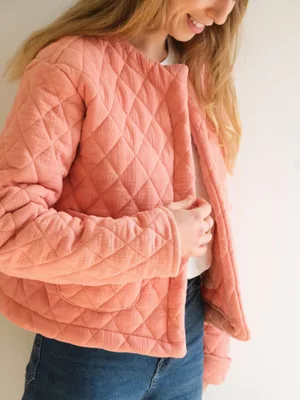 Mercerine tuto veste matelassée femme tendance adulte tuto gratuit mode couture DIY