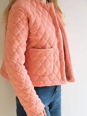 Mercerine tuto veste matelassée femme tendance adulte tuto gratuit mode couture DIY