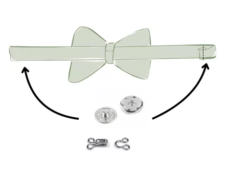 Mercerine tuto nœud de cérémonie homme enfants baptême communions mariage tendance adulte tuto gratuit mode couture DIY nœud papillon nœud cheveux accessoire