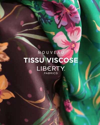 Tissu viscose Liberty - Mercerine