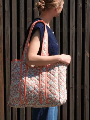 Mercerine tuto sac cabas tissu matelassé tendance accessoire couture tuto gratuit mode couture DIY