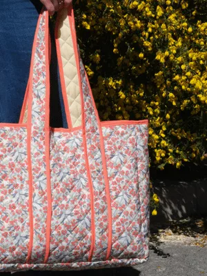 Mercerine tuto sac cabas tissu matelassé tendance accessoire couture tuto gratuit mode couture DIY