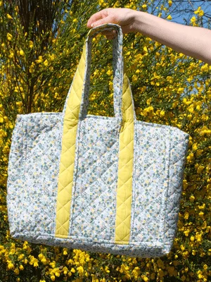 Mercerine tuto sac cabas tissu matelassé tendance accessoire couture tuto gratuit mode couture DIY