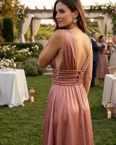 Tissu robe demoiselle honneur - mariage - invites - Mercerine