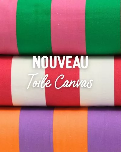 Tissu canva - toile de coton - Mercerine