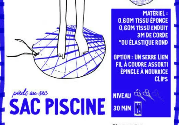 Sac piscine - tuto couture Mercerine