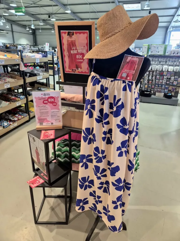 robe cousue par Mercerine Diffus'Laine Tissus Saint Nazaire