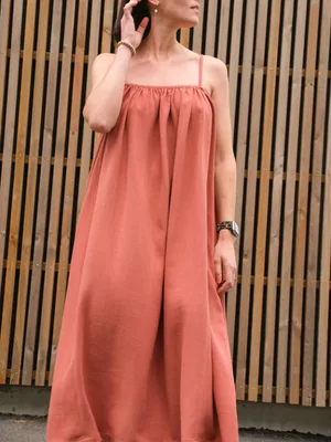 Mercerine tuto couture robe longue ete oversize Helia patron pdf gratuit