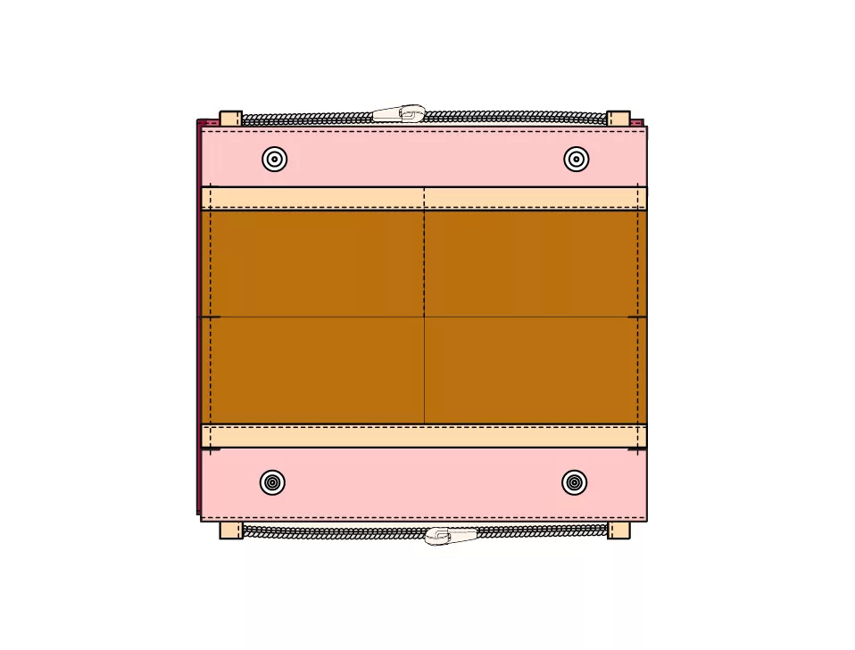 Trousse d'école double compartiments bicolore sergé de coton - tuto couture Mercerine