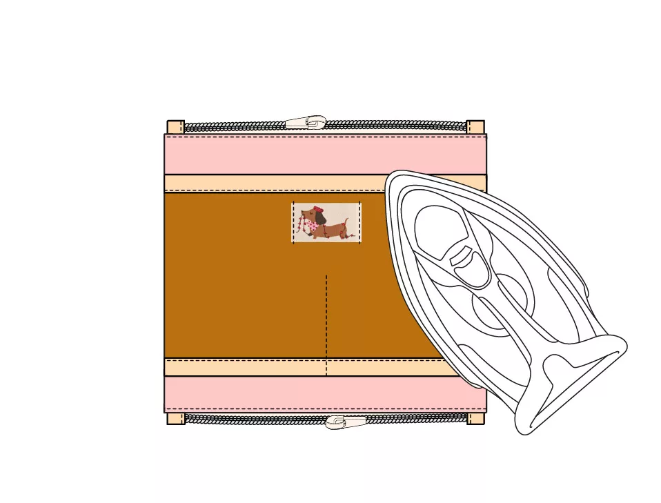 Trousse d'école double compartiments bicolore sergé de coton - tuto couture Mercerine