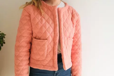 Mercerine tuto veste matelassée femme tendance adulte tuto gratuit mode couture DIY