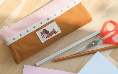 Tuto trousse d’école : coudre une trousse double compartiments