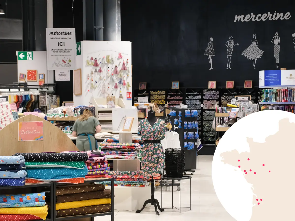 Magasins Mercerine et Diffus'Laine Tissus