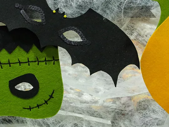 Patrons masque halloween - Mercerine